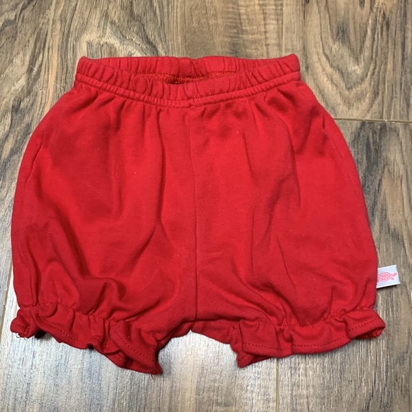 Lolly Wolly Doodle red football diaper cover bottoms 6/9mo - Picture 4 of 5